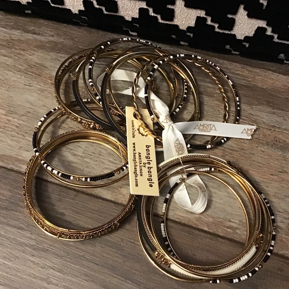 Bangle, bangle Amrita Singh 18-pc bangle set NWT